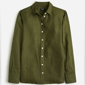 NWT JCrew Wren slim shirt in Baird McNutt Irish linen (size 8)